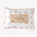 Personalisiertes Baby-Kissen mit Handstickerei – Puppy-Serie – Geburtsgeschenk – Joyful Kids – Foto 1