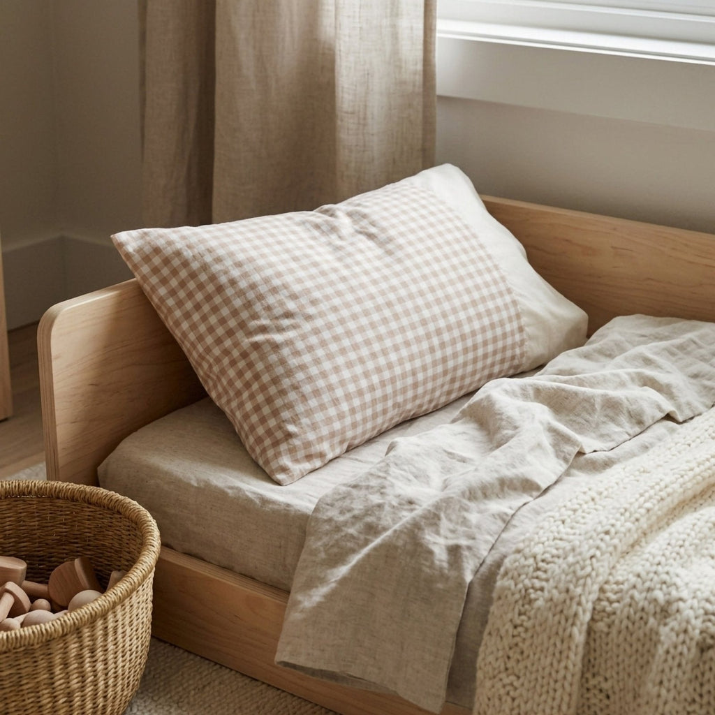 Teddy Kopfkissen – Boutique 50x70 Baby-Kissen – Joyful Kids – Foto 3