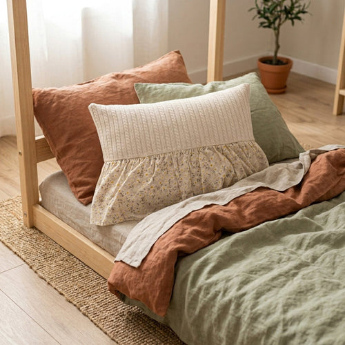 Daisy Dekokissen – Boutique Rüschendetail 45x35 – Babyzimmer-Kissen – Joyful Kids – Foto 2