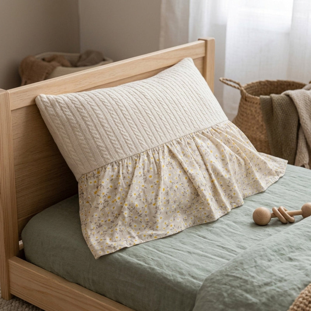 Daisy Dekokissen – Boutique Rüschendetail 45x35 – Babyzimmer-Kissen – Joyful Kids – Foto 6
