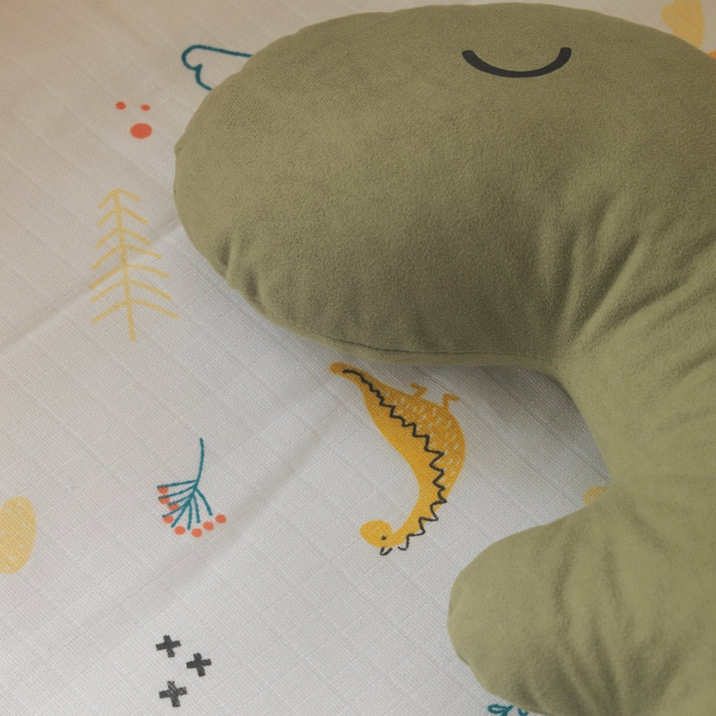 Dino Baby-Schlafset mit Nestchen – Gelb & Taupe – Foto 5