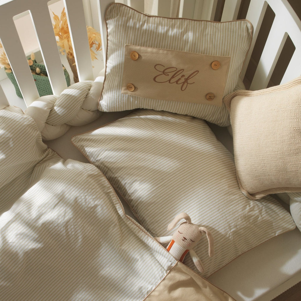 Harmony Bettwäschebezug – Boutique Duck-Stoffstreifen – Baby-Bettwäsche – Joyful Kids – Foto 3