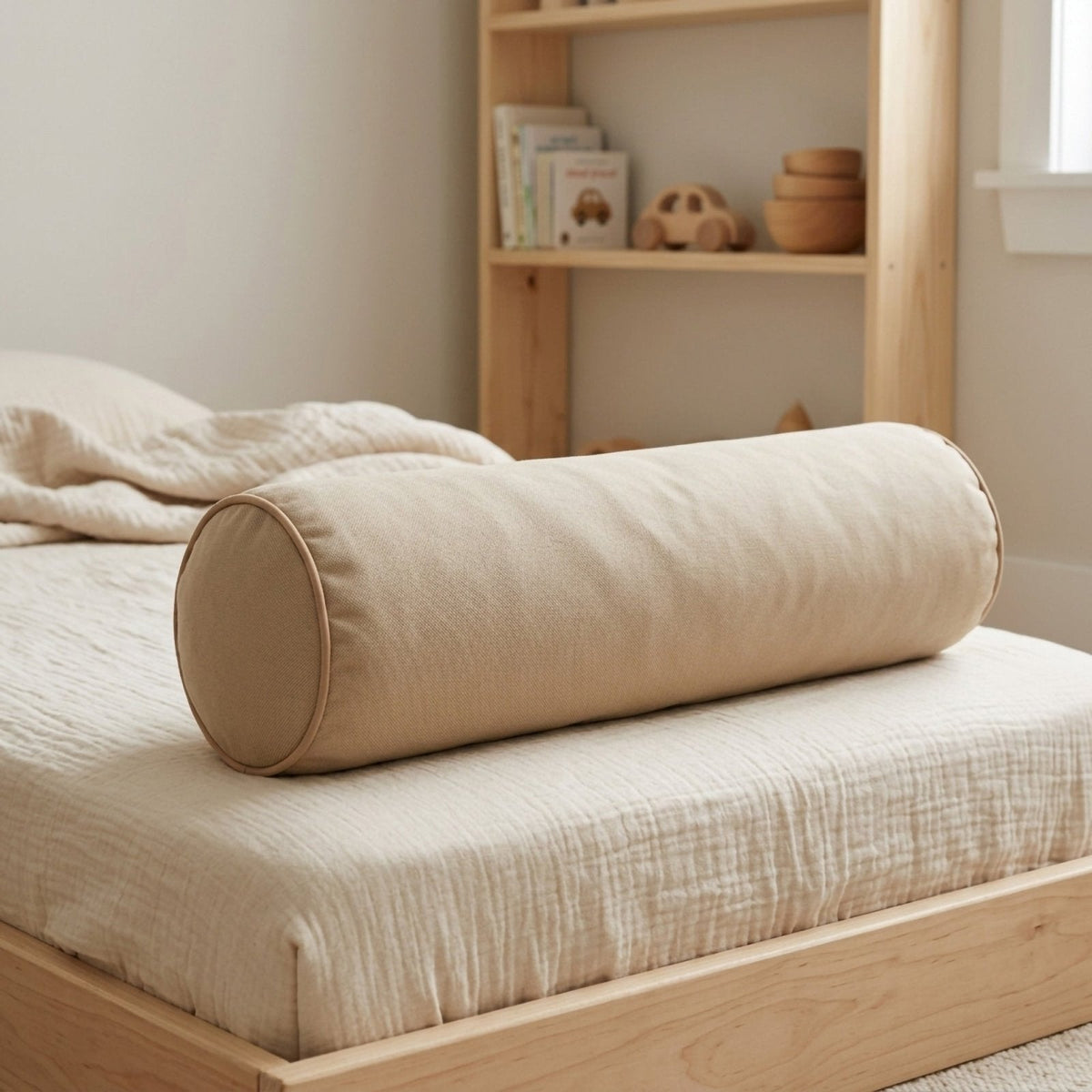 Harmony Zylinderkissen – Boutique Duck-Stoff 60x15 – Joyful Kids – Foto 3