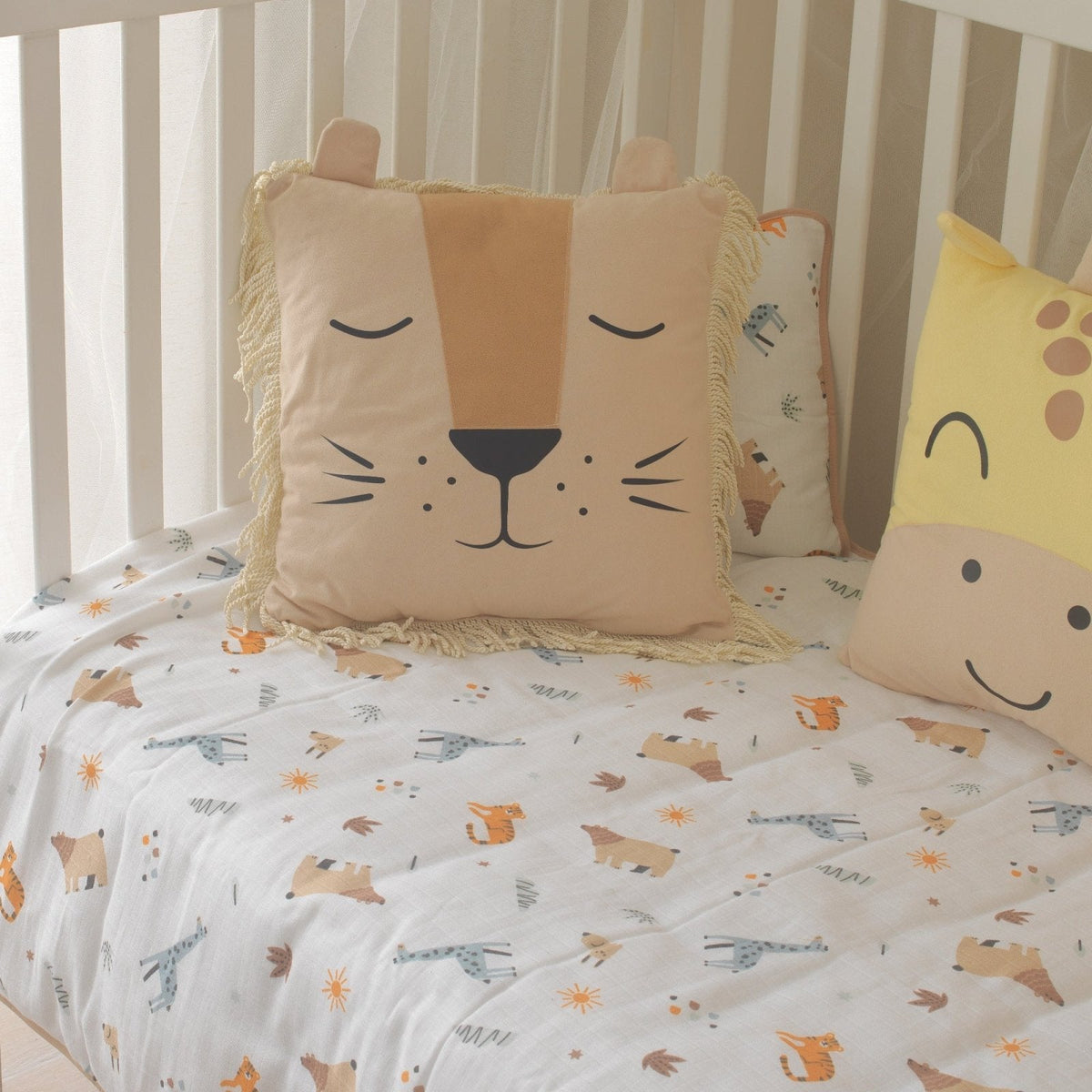 Baby-Schlafset Jungle – Safari-Motiv, 100 % Musselin – Joyful Kids – Foto 6