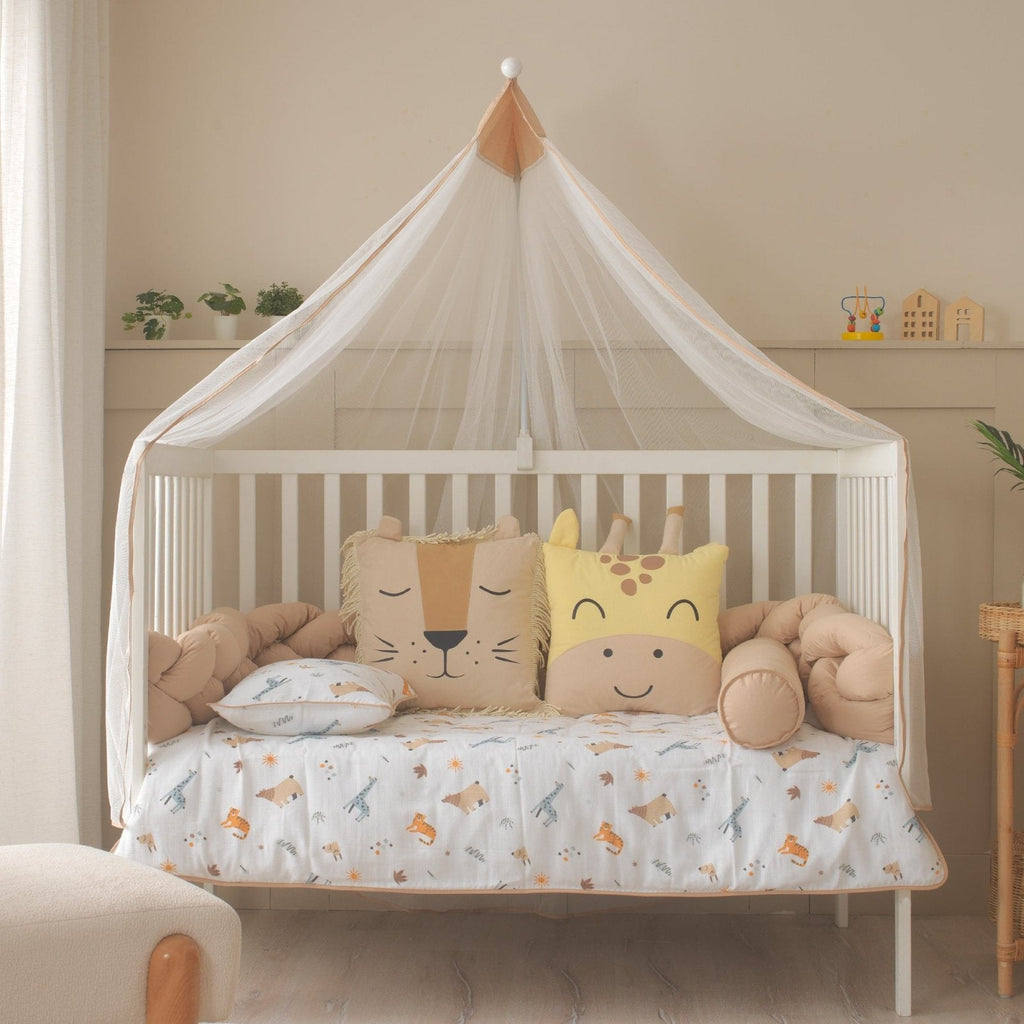 Jungle-Safari-Musselin-Baby-Schlafset – Mit Nestchen – Foto 5