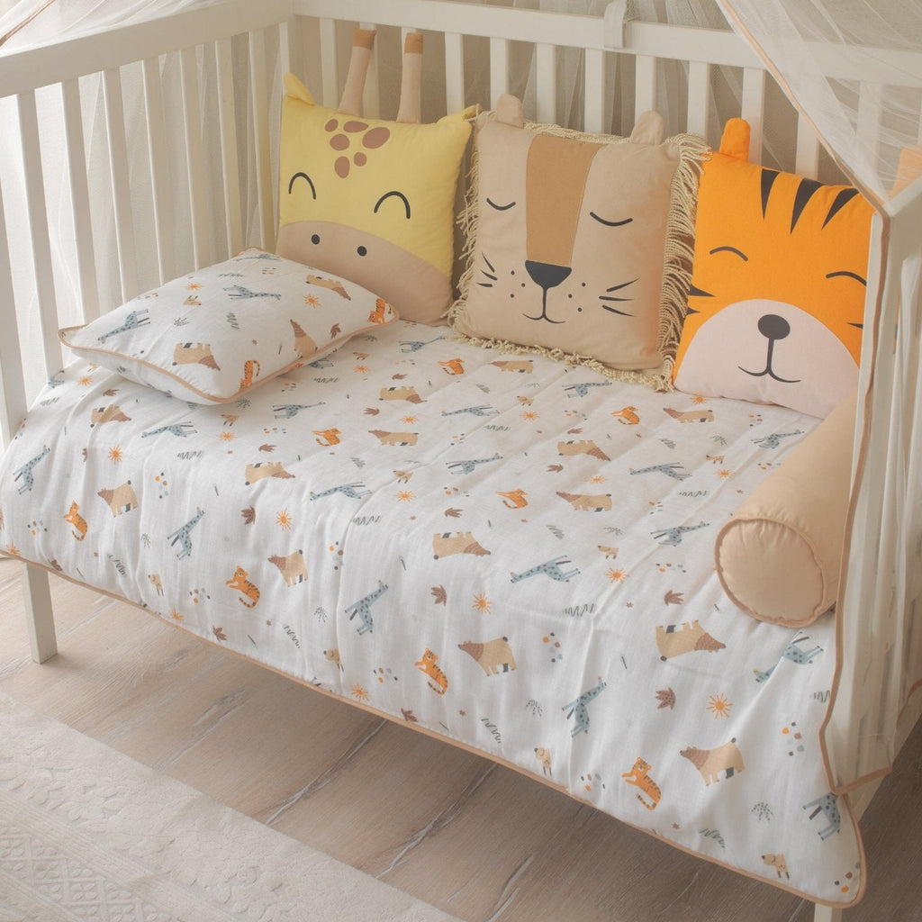 Baby-Schlafset Jungle – Safari-Motiv, 100 % Musselin – Joyful Kids – Foto 3