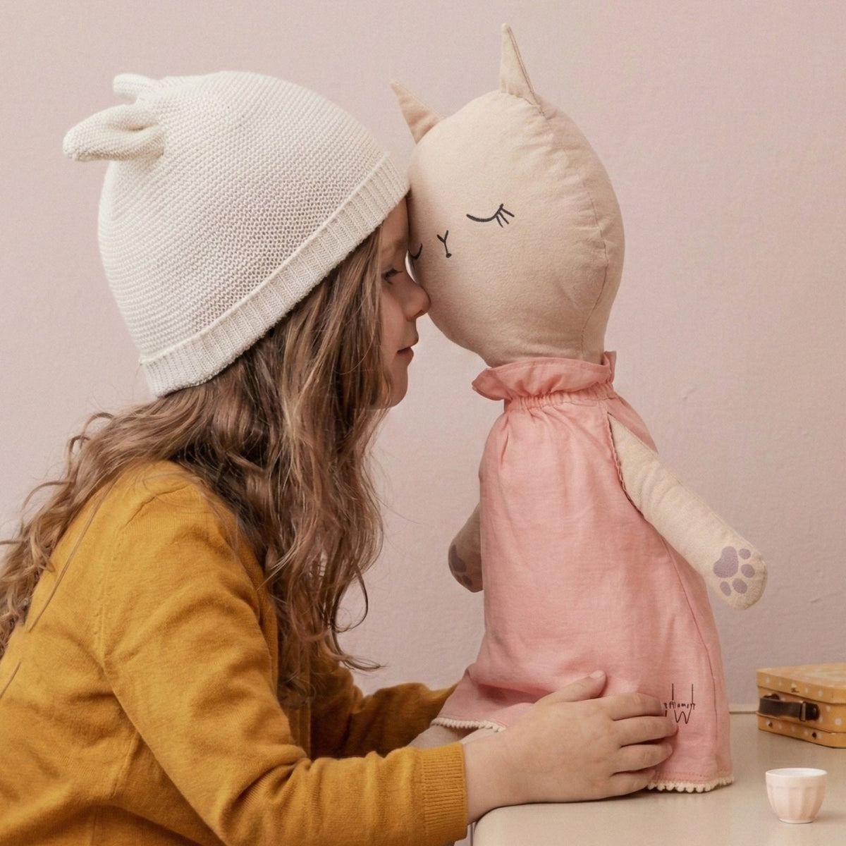 Bella Katze Schlafgefährte – Misty-Pink-Serie Handgefertigt – Boutique – Joyful Kids – Foto 6
