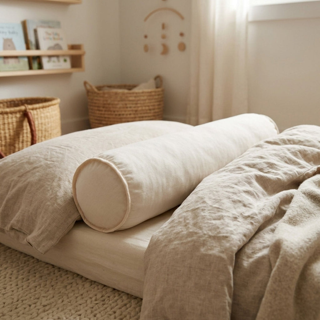 Misty Pink Zylinderkissen – Boutique 60x15 Creme – Joyful Kids – Foto 4