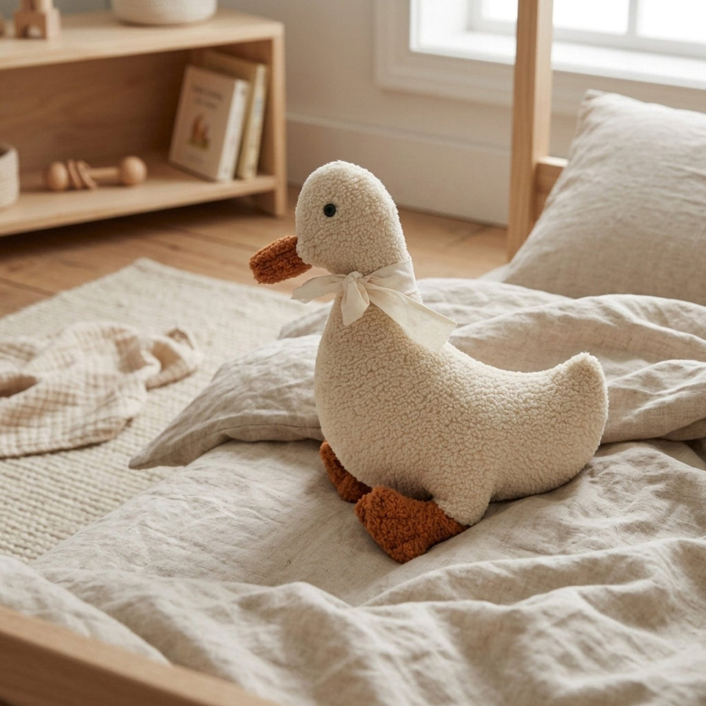 Luna Ente Schlafgefährte — Montessori-Baby-Plüschtier – Foto 4