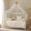 Baby-Schlafset Luna – Creme-Rüschen 100 % Baumwolle – Joyful Kids – Foto 1