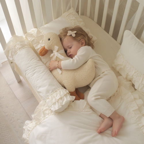 Baby-Schlafset Luna – Creme-Rüschen 100 % Baumwolle – Joyful Kids – Foto 2