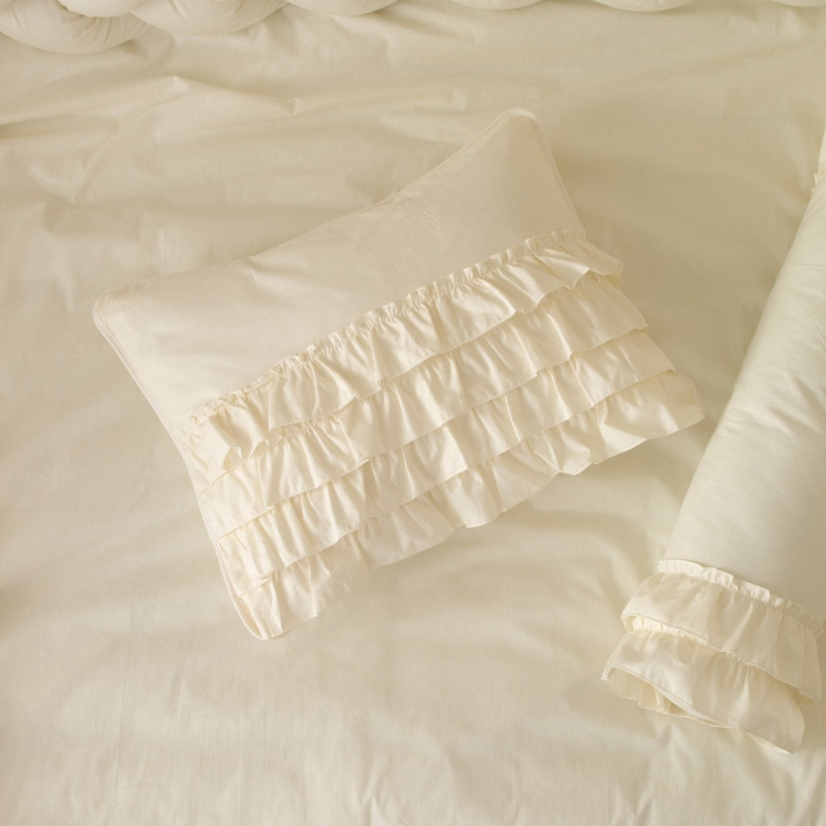 Montessori-Baby-Schlafset – Luna Creme-Rüschen – 100 % Baumwolle – Joyful Kids – Foto 7