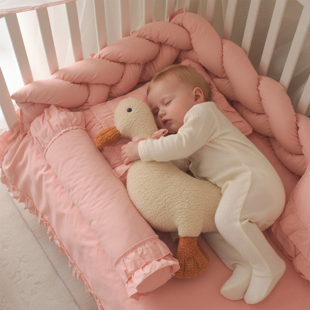 Luna Rosa Rüschen-Baby-Schlafset – Mit Nestchen – Foto 2