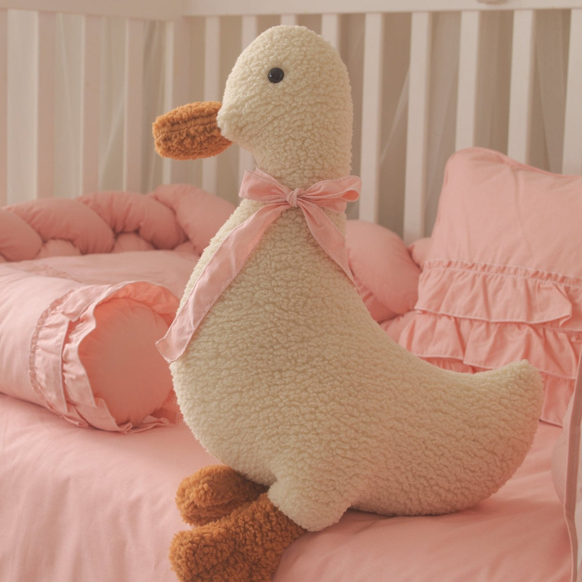 Luna Rosa Rüschen-Baby-Schlafset – Mit Nestchen – Foto 7