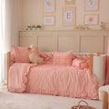 Montessori-Baby-Schlafset für Mädchen – Luna Rosa-Rüschen – 100 % Baumwolle – Joyful Kids – Foto 1