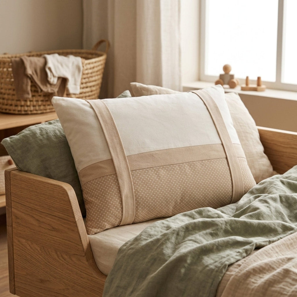 Misty Brown Dekokissen mit Alcantara-Streifen – 45x35 Boutique – Joyful Kids – Foto 4