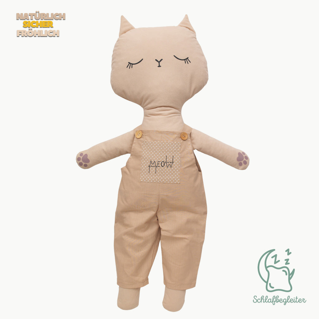 Milo Katze Schlafgefährte | Misty-Brown-Serie Handgefertigt | Boutique | Joyful Kids