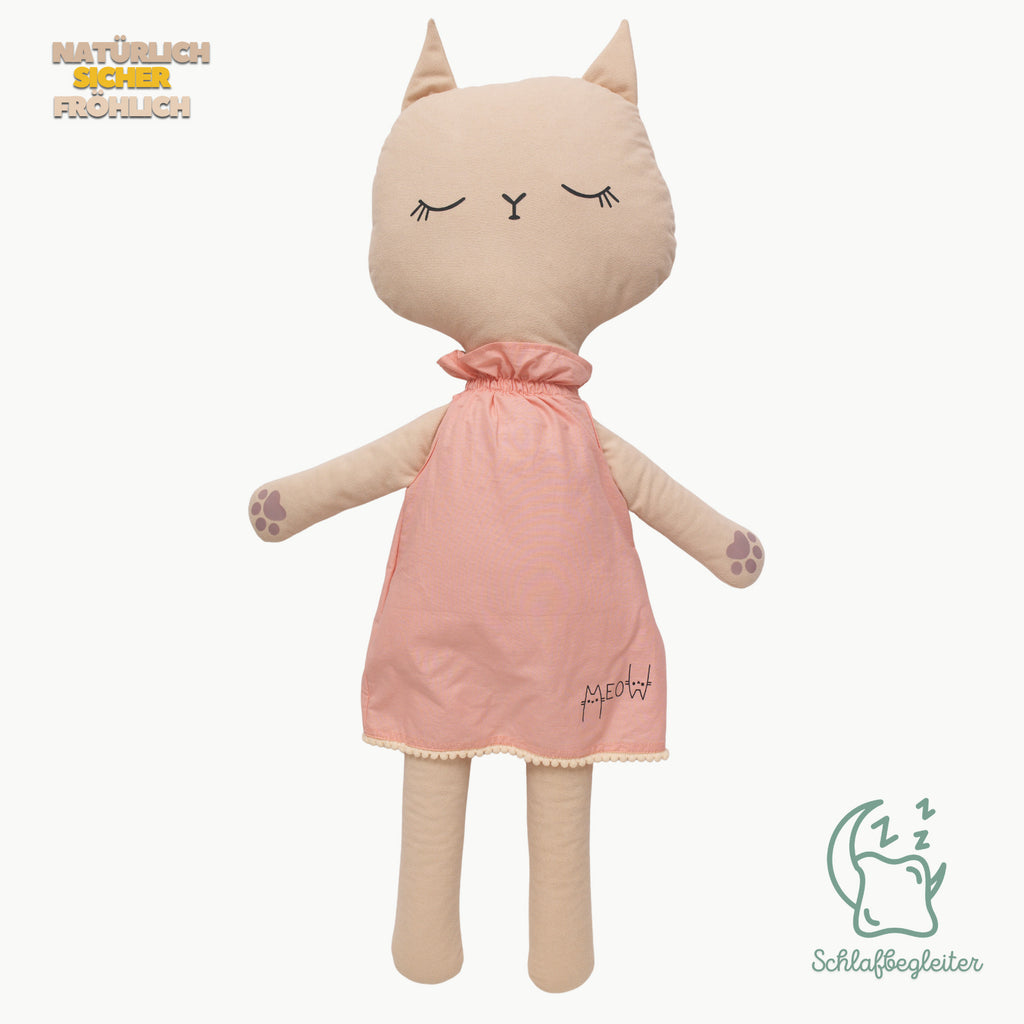 Bella Katze Schlafgefährte | Misty-Pink-Serie Handgefertigt | Boutique | Joyful Kids