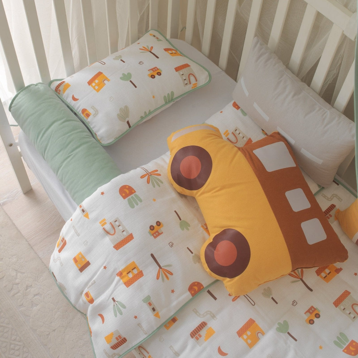 Baby-Schlafset My City – Stadtmotiv, 100 % Musselin – Joyful Kids – Foto 7