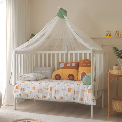 Baby-Schlafset My City – Stadtmotiv, 100 % Musselin – Joyful Kids – Foto 1