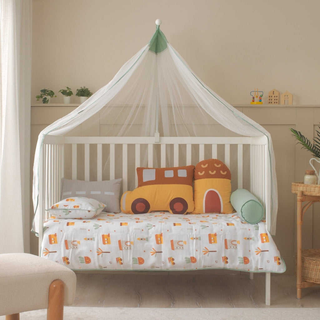Baby-Schlafset My City – Stadtmotiv, 100 % Musselin – Joyful Kids – Foto 3