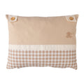 Teddy Dekokissen mit Wappen-Stickerei – 45x35 Boutique – Joyful-Kids-Signatur – Foto 1