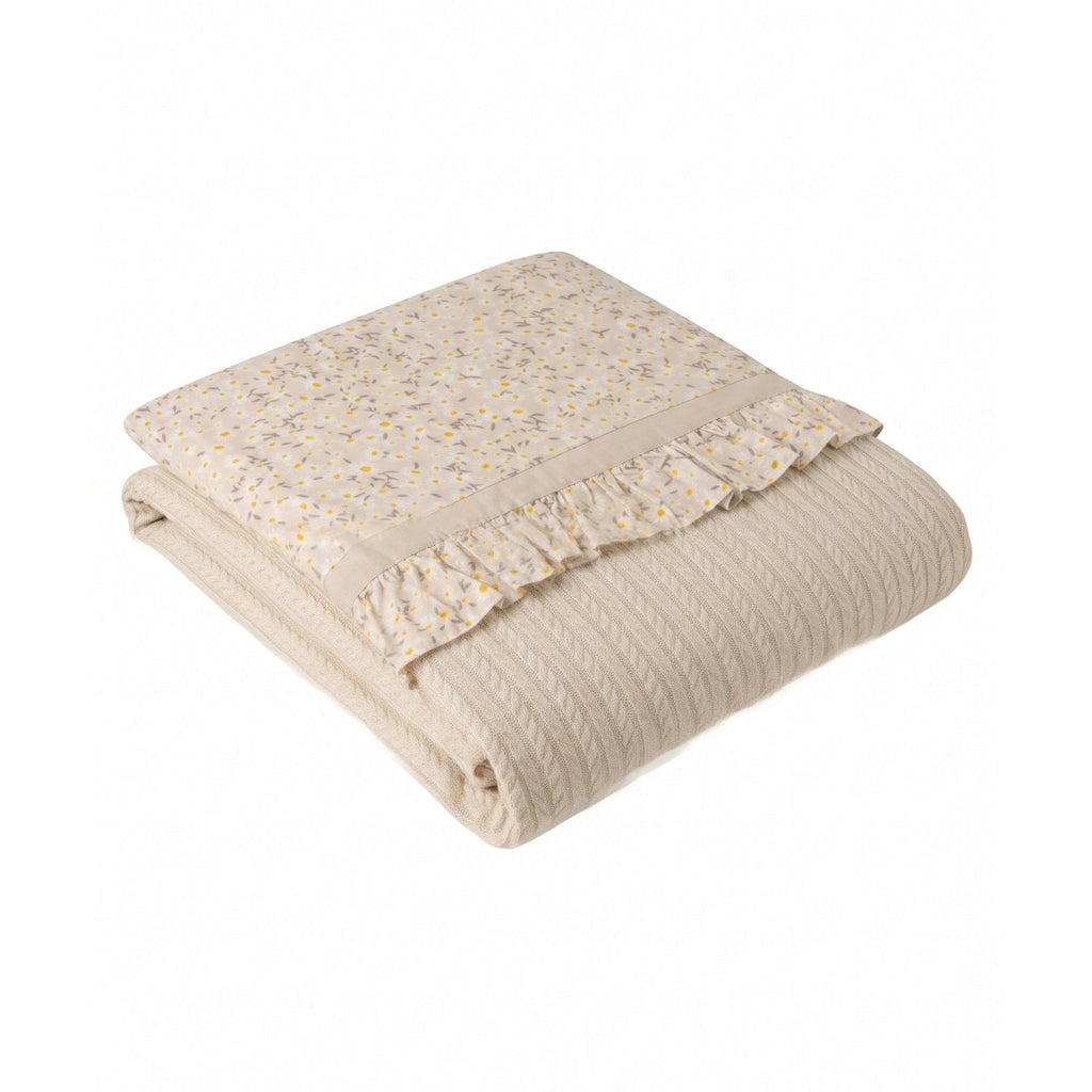 Daisy Bettwäschebezug – Boutique Steppstoff mit Rüschendetail – Baby-Bettwäsche – Joyful Kids – Foto 1