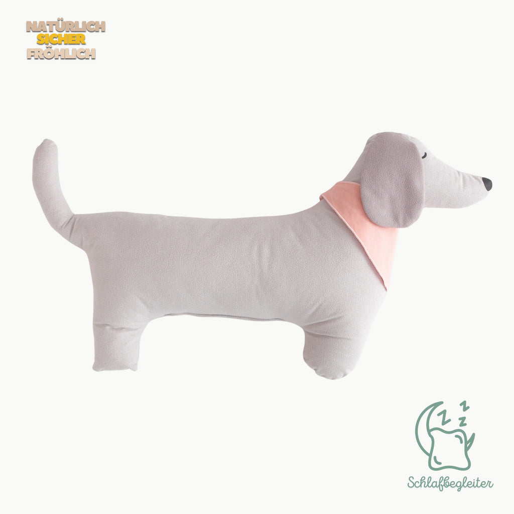 Kleiner Puppy Schlafgefährte – Wildlederstruktur (65x45 cm)