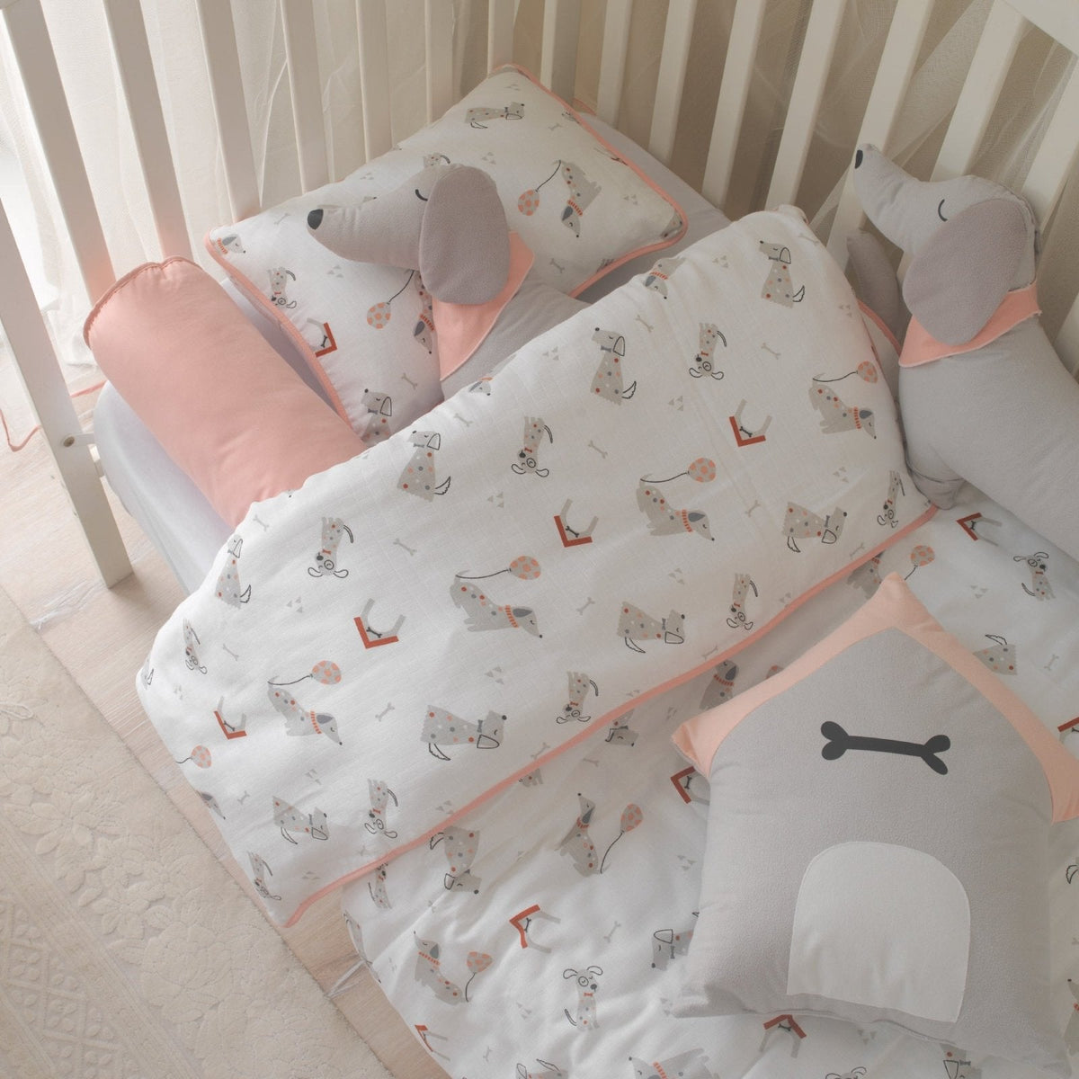 Baby-Schlafset Puppy – Hundemotiv, 100 % Musselin – Joyful Kids – Foto 8