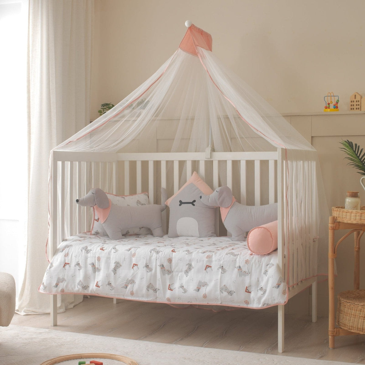 Baby-Schlafset Puppy – Hundemotiv, 100 % Musselin – Joyful Kids – Foto 1