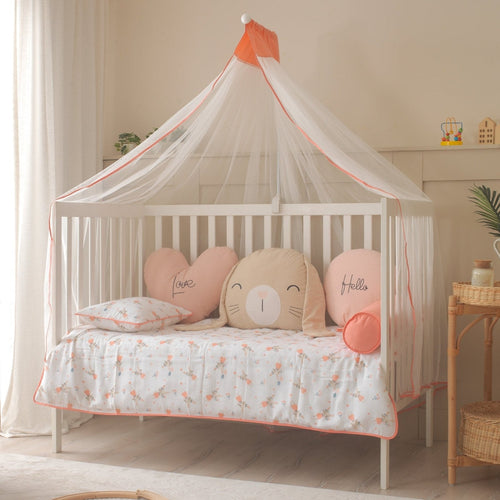 Baby-Schlafset für Mädchen Hase – Koralle Musselin – Joyful Kids – Foto 1