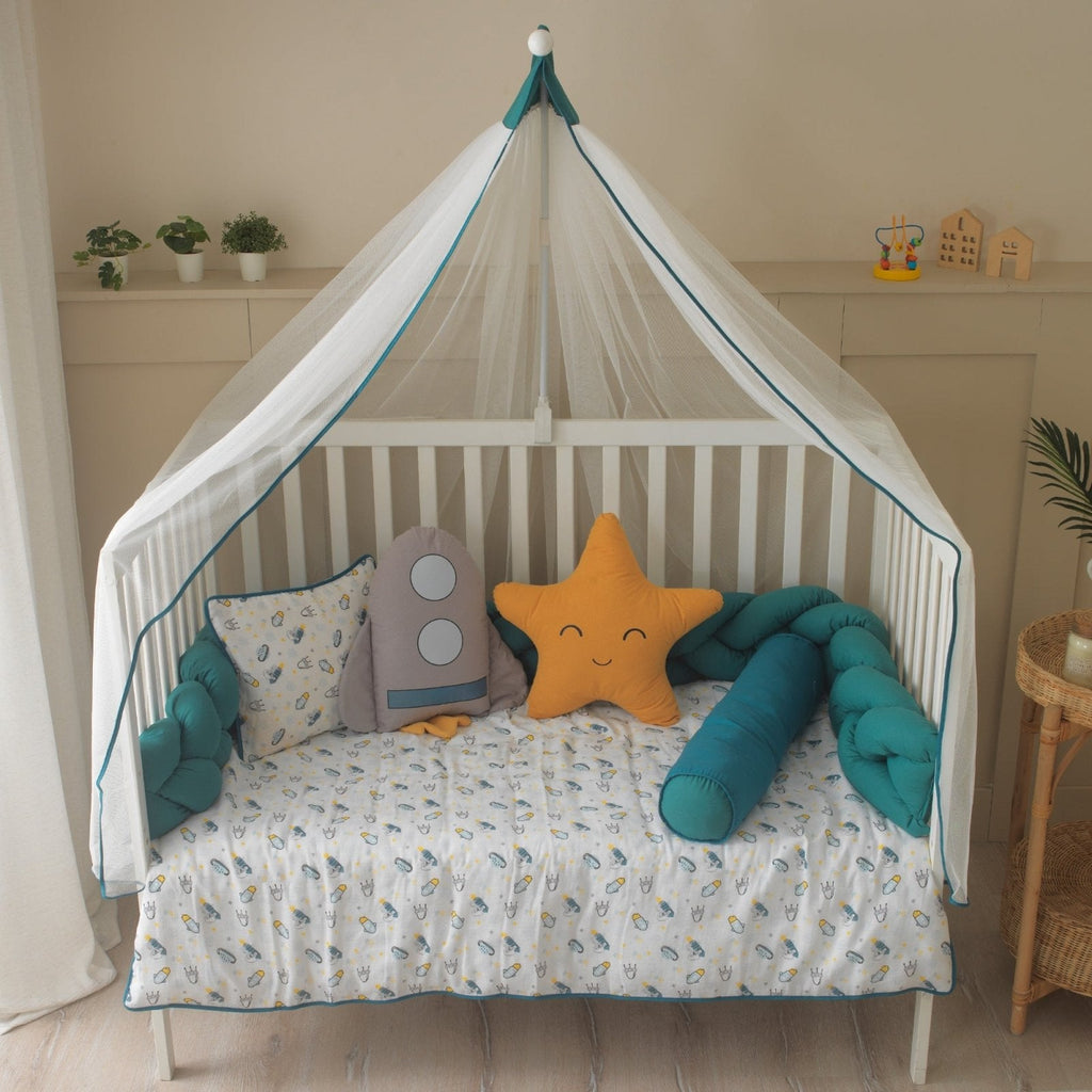 Space-Weltraum-Musselin-Baby-Schlafset – Mit Nestchen – Foto 6