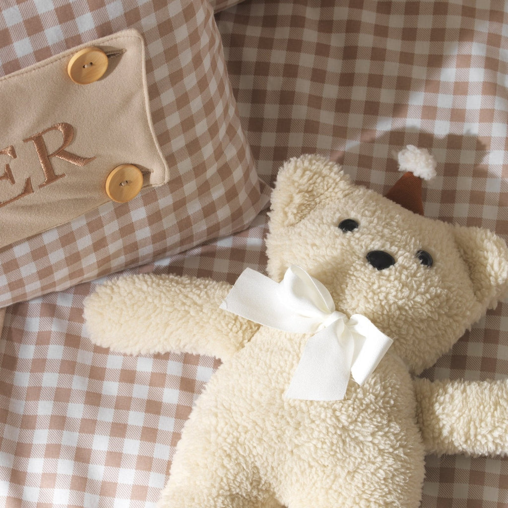 Montessori-Baby-Schlafset – Teddy Vichy-Karo – 8-teilig – Joyful Kids – Foto 7