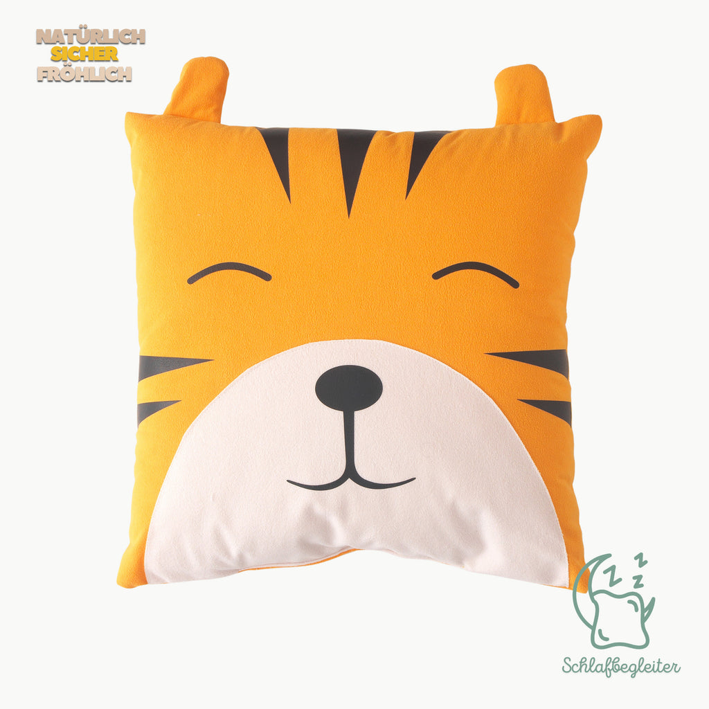 Niedlicher Tiger Schlafgefährte – Wildlederstruktur (43x43 cm)